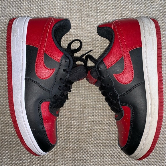 red air force ones kids